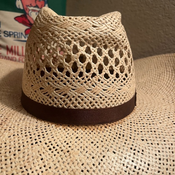 7 1/4 Straw cowboy hat - Picture 2 of 4
